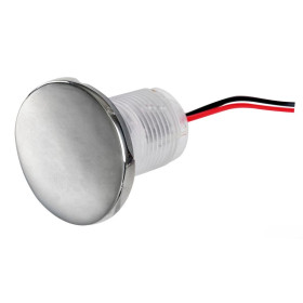 Spot LED Round Osculati IP67 inox - éclairage de courtoisie encastrable bateau, van - visuel