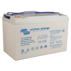Victron Batterie AGM Super Cycle 12V 125Ah | Batterie de servitude pour camping-car, van et bateau