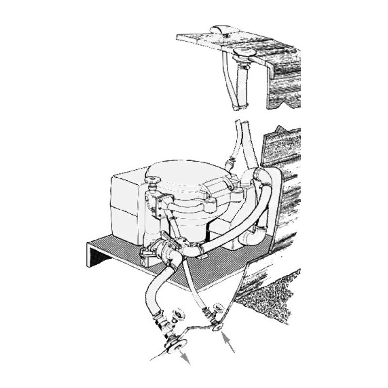 Réservoir Accumulateur Eau 0.75L Pour Camping-car - Pré-pression 10 PSI, Max 125 PSI, Prolonge Pompe