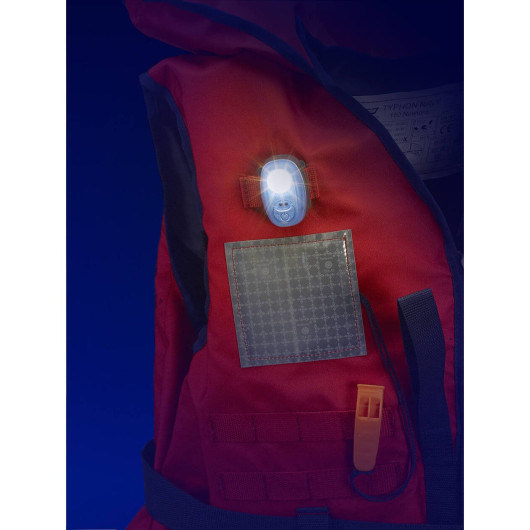 Brassière Storm Plastimo 100N pour adultes | Équipement de sécurité pour la navigation côtière | Avec lampe DANIAMANT W3 allumé