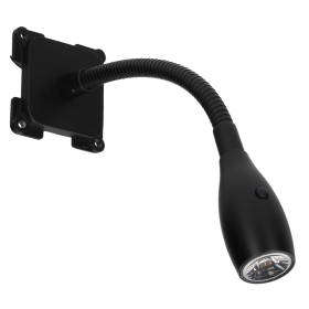 Applique flexible C-Line Furnari 2.0 Haba - spot orientable 12/24 V pour fourgon, bateau - allumé