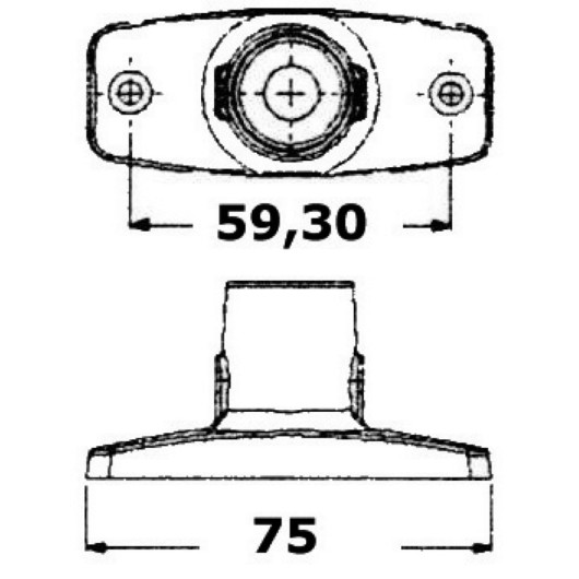 Feu de mouillage 360° Evoled Osculati | Feux de navigation LED pour voilier ou bateau moteur | embase de fixation