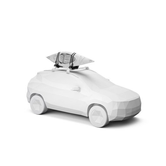 Porte-kayak en J Hull-a-Port XTR Thule - transport de 1 à 2 kayaks pour voiture & SUV - équipement