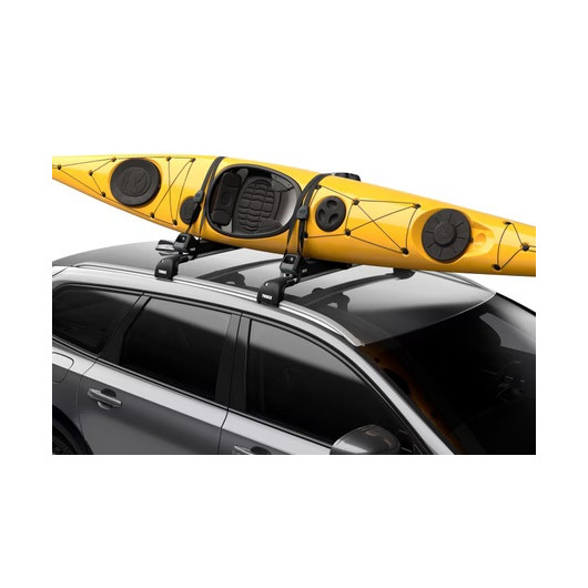 Porte-kayak en J Hull-a-Port Aero Thule - accessoire barres de toit voiture & SUV - sécurisé