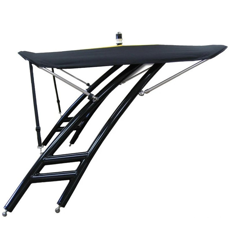 QUARKZMAN Housse Bimini Top Bateau Bleu Pacifique – 85-90 Pouces, 3-4 Arceaux, Toile Marine 600D Imperméable
