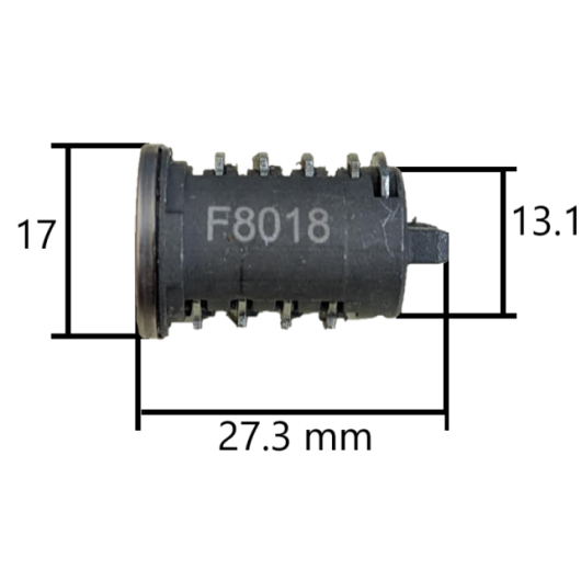 FAP Barillet + clés série 2000 & F4300 : serrure Campin-car et caravane, vu dimensions barillet plus clés