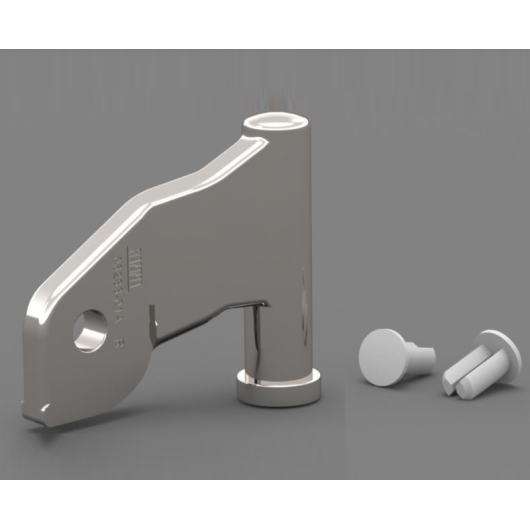 FIAMMA Pièces détachée F45 TI L | Articulation pied droit : vu 3D avec rivet Plastique