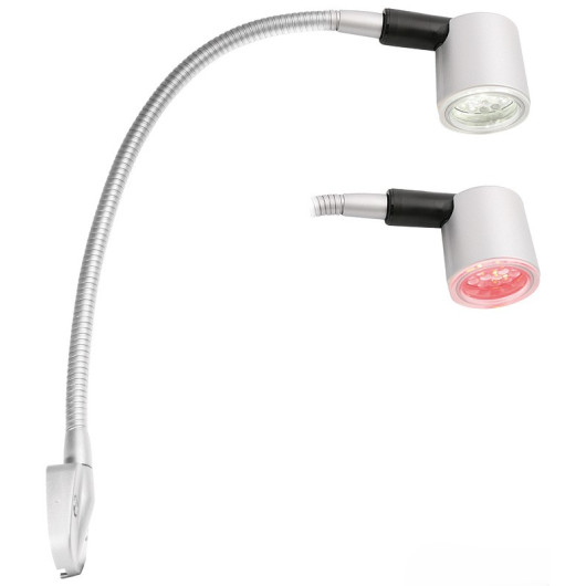 Spot flexible LED tête de lit Osculati - éclairage 12 V pour bateau et van aménagé - argenté