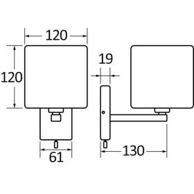 Spot tête de lit articulé laiton chromé FS - éclairage 12/24 V pour bateau et van - visuel