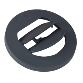 AUTOTERM Sortie air à volet Ø 60 mm AUTOTERM Sortie air a volet Ø 60 mm, vu de côté volets ouverts