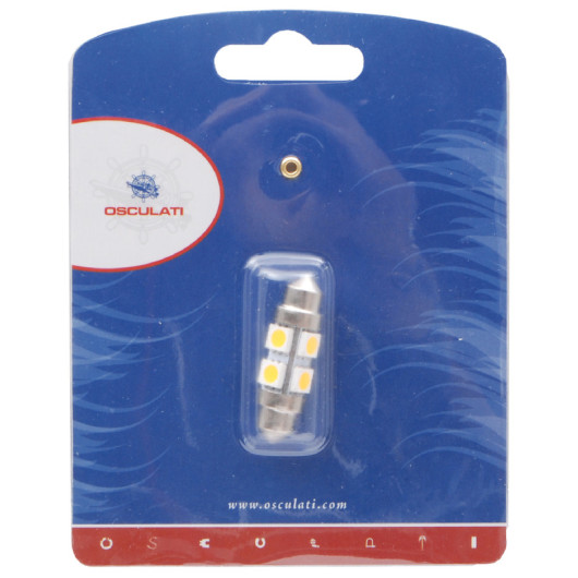 Ampoule navette LED Osculati - éclairage 36 mm pour feux de navigation bateau