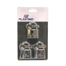 Cadenas inox 40 mm Plastimo lot de 3 | Cadenas | Vue de côté