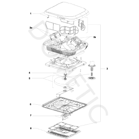 DOMETIC Pièces détachées ACC3100 | ventilation Camping-car sûr vu éclaté général