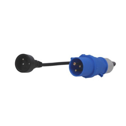 BALS Adaptateur à fil P17 mâle | schuko femelle