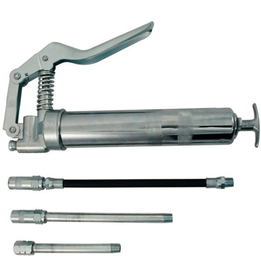 Pompe à graisse manuelle avec 3 embouts Crosseven - Pour cartouche 85g | Accessoire moteur bateau