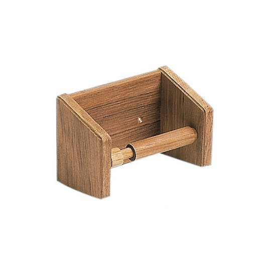 Support papier toilette teck ARC - accessoire sanitaire bateau, camping-car et van - côté