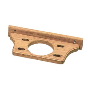 Porte-gobelet en teck ARC Marine - support mural salle de bain bateau et camping-car