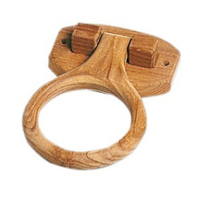 Porte-serviettes teck ARC Marine Ø 170 mm - accessoire salle de bain bateau et van - visuel