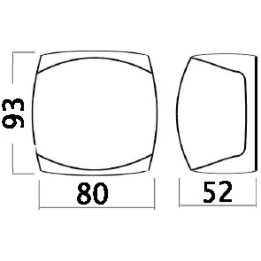 Feux de navigation Sphera III Osculati | Feux de navigation pour bateau de plaisance voile ou moteur | dimensions