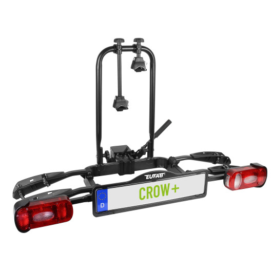 Crow Plus EUFAB - Porte-vélos d'attelage reconditionné basculant pour van aménagé ou voiture