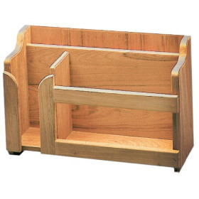 ARC Range assiettes, verres & couverts Vaisselier en teck ARC MARINE - accessoire pour cuisine mobile bateau & van