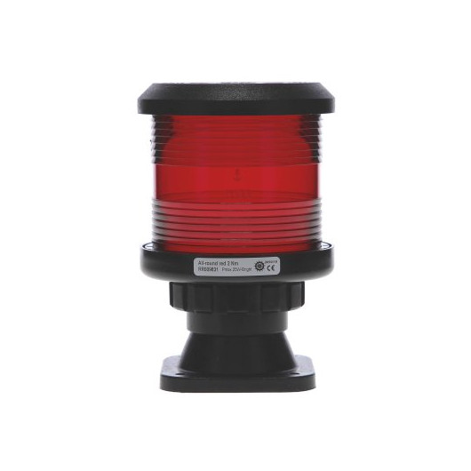 Feux de navigation - 20 m 24V DHR35 | Feux de navigation pour bateaux professionnels de moins de 20m | rouge
