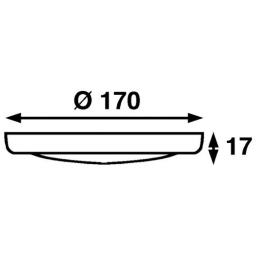 Plafonnier LED Saturn Batsystem - éclairage intérieur 12 V bateau, van et camping-car - dimensions