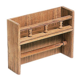 Porte épices et essuie-tout en teck ARC Marine - accessoire cuisine bateau et camping-car - visuel