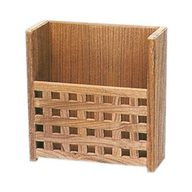 Porte-revues en teck ARC Marine - rangement mural élégant pour bateau et van