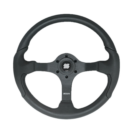 Volant noir Nisida Ultraflex | Volant & barre à roue de vedette et bateau à moteur