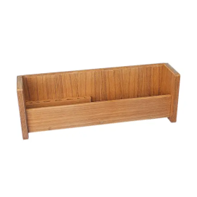 Porte-instruments de navigation en teck ARC Marine - support mural 43,5 cm pour table à carte de bateau