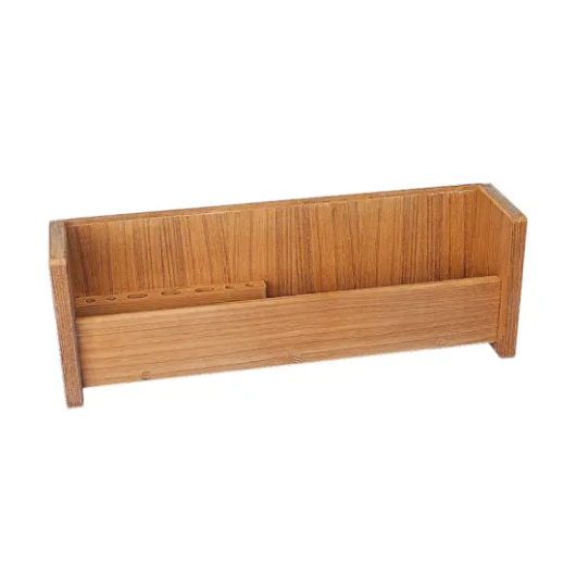 Porte-instruments de navigation en teck ARC Marine - support mural 43,5 cm pour table à carte de bateau