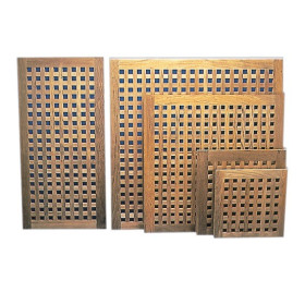 ARC MARINE Caillebotis salle de bain en teck Caillebotis en teck ARC Marine - accessoire salle de bain bateau et fourgon - qualité