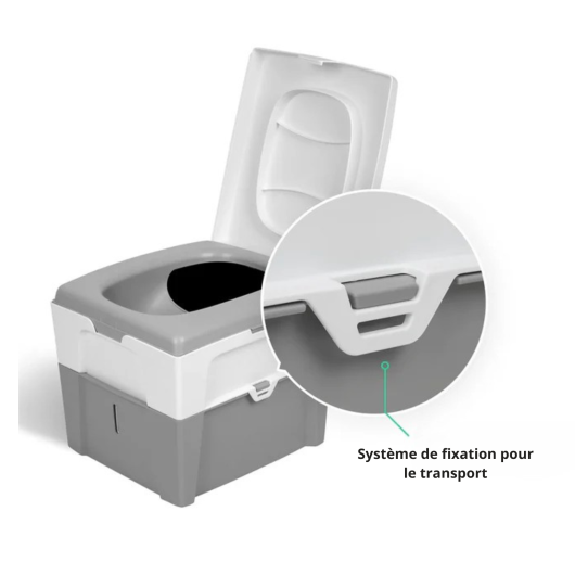 Toilettes sèches TROBOLO WandaGO compactes et autonomes pour van aménagé et camping-car - fixation