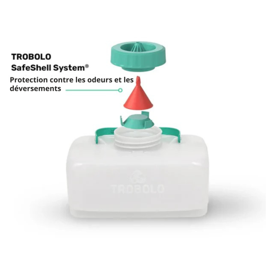 Toilettes sèches TROBOLO WandaGO compactes et autonomes pour van aménagé et camping-car - anti-odeurs