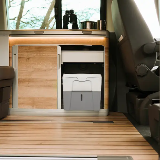 Toilettes sèches TROBOLO WandaGO compactes et autonomes pour van aménagé et camping-car - pratique