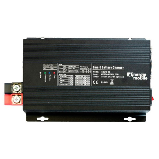 Chargeur de batterie SBC12-60 Energie Mobile | 12V 60A pour camping-car, van et bateau