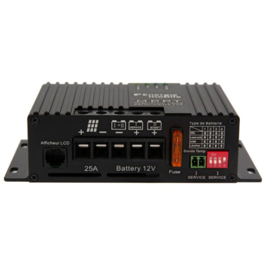 Régulateur solaire MPPT DUO 12 Energie Mobile | 12V pour batterie moteur et auxiliaire en bateau, van | connexion