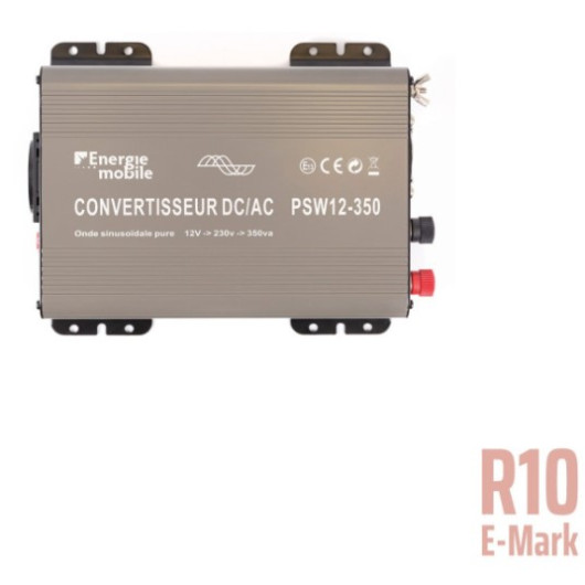 Convertisseur DC-AC PSW-V2 350 Va Energie Mobile sinusoïdal | électricité en van, bateau, camping-car | R10