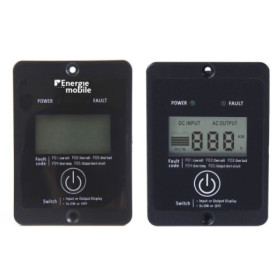 Télécommande Energie Mobile pour convertisseurs DC-AC PSW-V2- LCD pour bateau, van et camping-car | avec câble 5 m