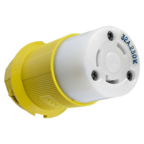 Fiche femelle 16 A Hubbel | Prise de quai bateau 230 V Twist and Lock