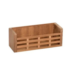 Range-objets mural en teck ARC Marine - support de rangement compact bateau et van
