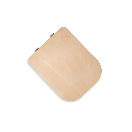 Siège de toilette avec couvercle en bois Trobolo - accessoire pour toilettes sèches - côté