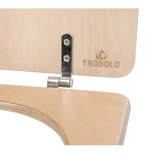 Siège de toilette avec couvercle en bois Trobolo - accessoire pour toilettes sèches - charnière