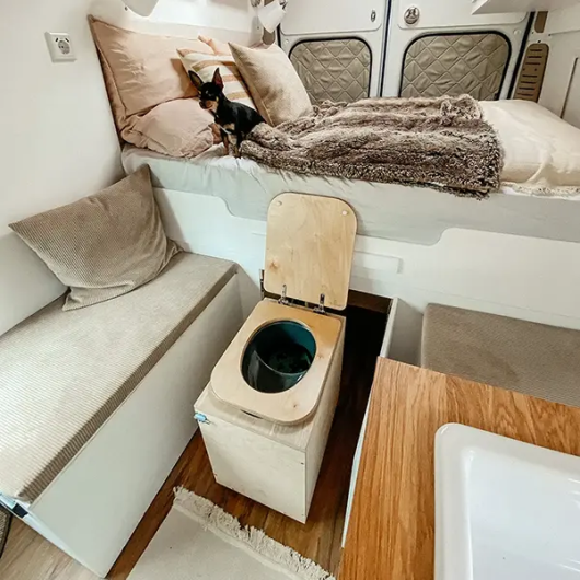 TeraBlœm Trobolo - Toilettes sèches à séparation pour van et fourgon aménagé - camion