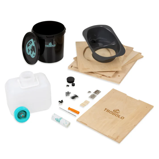 TeraBlœm Lite Trobolo - Toilettes sèches à séparation pour van et fourgon aménagé - contenu