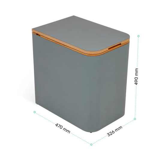 SilvaBlœm Trobolo - Toilette sèche moderne en bois pour van, fourgon et tiny house - gris
