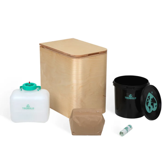SilvaBlœm Trobolo - Toilette sèche moderne en bois pour van, fourgon et tiny house - bois