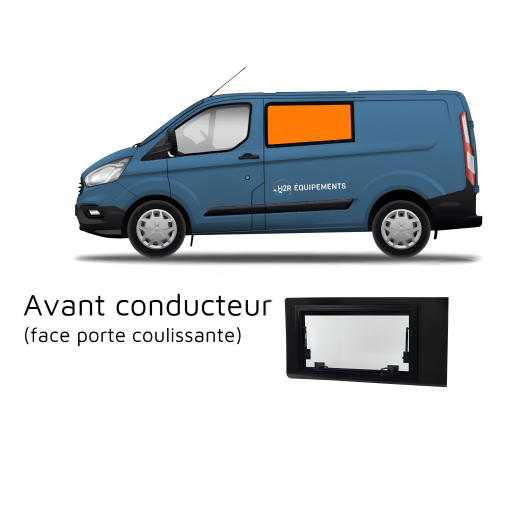 Fenêtre latérale projetable V710 - emplacement carrosserie conducteur + texte descriptif