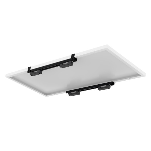 Fixation UNIFIX G de panneau solaire Uniteck sur barre de toit ou galerie | Accessoire panneau solaire | Fixation portrait